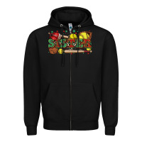 Black sister softball Zipper Hoodie - Zillion Design Studio