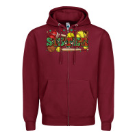 Burgundy sister softball Zipper Hoodie - Zillion Design Studio