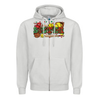 Dove Grey sister softball Zipper Hoodie - Zillion Design Studio