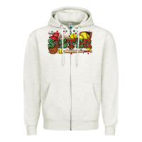 Oatmeal Heather sister softball Zipper Hoodie - Zillion Design Studio