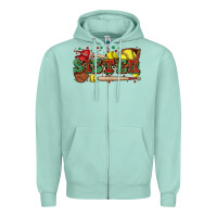Seafoam sister softball Zipper Hoodie - Zillion Design Studio
