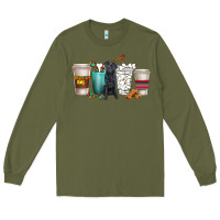 Army Green labrador retriever dog coffee cups Long Sleeve Tee - texasbilliewilder