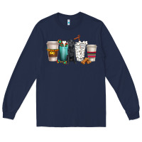 Navy labrador retriever dog coffee cups Long Sleeve Tee - texasbilliewilder