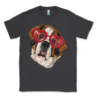 Smoke saint bernard with love glasses Classic Tee - RanaPortraitStore