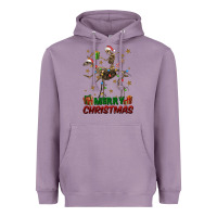 Lavender merry christmas deer skeleton Heavyweight Hoodie - FaDigitalArtStudio