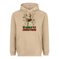 Mushroom merry christmas deer skeleton Heavyweight Hoodie - FaDigitalArtStudio