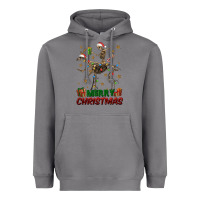 Storm merry christmas deer skeleton Heavyweight Hoodie - FaDigitalArtStudio