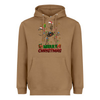 Toasted Coconut merry christmas deer skeleton Heavyweight Hoodie - FaDigitalArtStudio