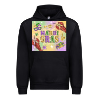 Black mardi gras Urban Hoodie - MaliasSmallBusiness