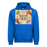 Cobalt mardi gras Urban Hoodie - MaliasSmallBusiness