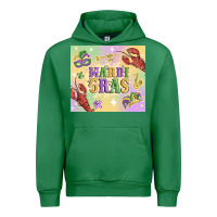 Emerald mardi gras Urban Hoodie - MaliasSmallBusiness
