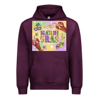 Mauve Wine mardi gras Urban Hoodie - MaliasSmallBusiness