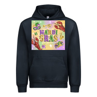 Navy mardi gras Urban Hoodie - MaliasSmallBusiness