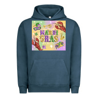 Pigment Midnight Navy mardi gras Urban Hoodie - MaliasSmallBusiness