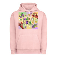 Pigment Salmon mardi gras Urban Hoodie - MaliasSmallBusiness