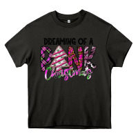 Asphalt Dreaming Of A Pink Christmas Heavy Core Tee - CowhideDigitalArt