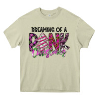 Dreaming Of A Pink Christmas Heavy Core Tee | Teevron