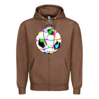 Chestnut Christmas soccer Zipper Hoodie - RanaPortraitStore