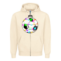 Sandshell Christmas soccer Zipper Hoodie - RanaPortraitStore