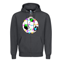 Smoke Christmas soccer Zipper Hoodie - RanaPortraitStore