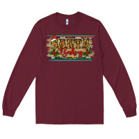 Burgundy Santa Baby Western Christmas Long Sleeve Tee - RanaPortraitStore