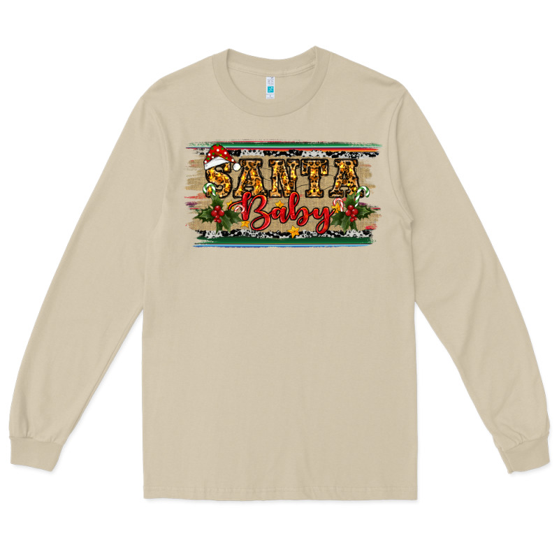 Santa Baby Western Christmas Long Sleeve Tee by RanaPortraitStore | Teevron