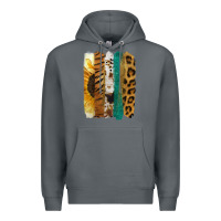 Rock Leopard Sunflower Brush Strokes Premium Hoodie - Jasminsmagicworld