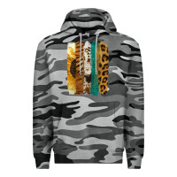 Slate Camo Leopard Sunflower Brush Strokes Premium Hoodie - Jasminsmagicworld