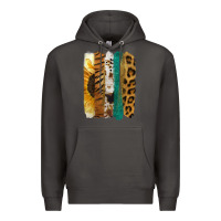 Smoke Leopard Sunflower Brush Strokes Premium Hoodie - Jasminsmagicworld