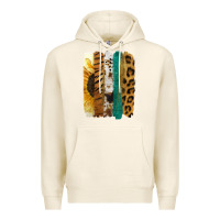 Tofu Leopard Sunflower Brush Strokes Premium Hoodie - Jasminsmagicworld