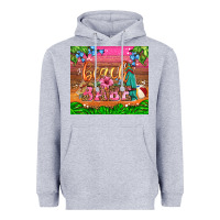 Heather Grey beach babe Heavyweight Hoodie - HRA Design Shop