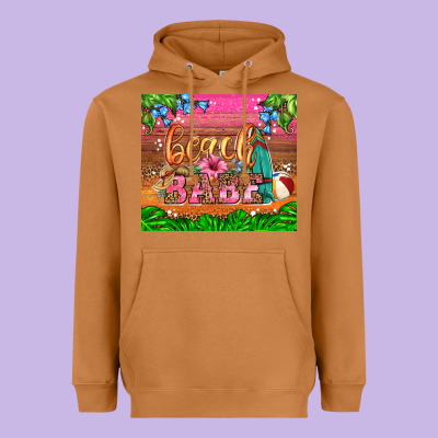 Beach Babe Heavyweight Hoodie Designed By Hra Design Shop