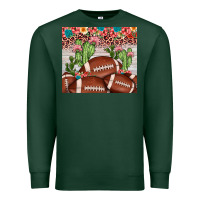 Sports Green football leopard cactus Premium Sweatshirt - JahusDesignShop