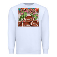 White football leopard cactus Premium Sweatshirt - JahusDesignShop