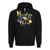 Black beaches booze and besties tbw Zipper Hoodie - texasbilliewilder