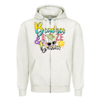 Oatmeal Heather beaches booze and besties tbw Zipper Hoodie - texasbilliewilder