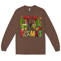 Chestnut merry texmas Long Sleeve Tee - Zillion Design Studio