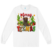 White merry texmas Long Sleeve Tee - Zillion Design Studio