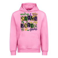 Fuchsia Pink ain't no shame in my bead game Urban Hoodie - MaliasSmallBusiness