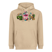 Mushroom mexican day of the dead coffee cups Heavyweight Hoodie - FaDigitalArtStudio