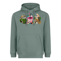 Sage mexican day of the dead coffee cups Heavyweight Hoodie - FaDigitalArtStudio