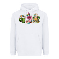 White mexican day of the dead coffee cups Heavyweight Hoodie - FaDigitalArtStudio