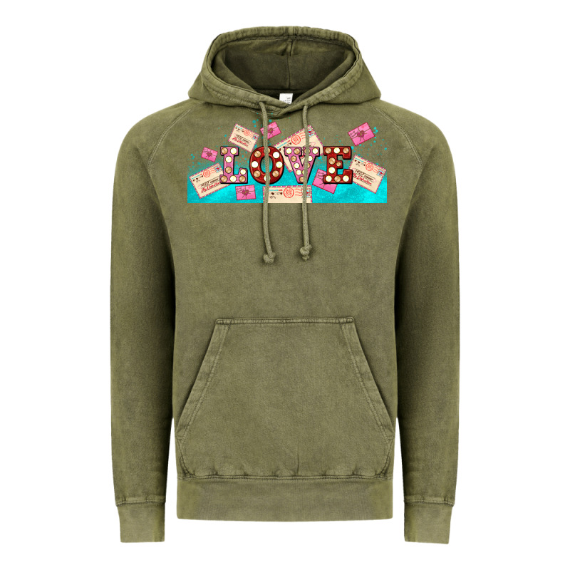 Love And Love Letters Vintage Hoodie by AdoDesignShop | Teevron