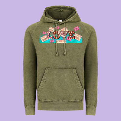 Love And Love Letters Vintage Hoodie Designed By Adodesignshop