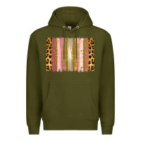 Army Green XOXO Brushstrokes Valentines Day Premium Hoodie - Jasminsmagicworld