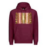 Burgundy XOXO Brushstrokes Valentines Day Premium Hoodie - Jasminsmagicworld
