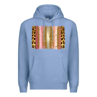 Colony Blue XOXO Brushstrokes Valentines Day Premium Hoodie - Jasminsmagicworld