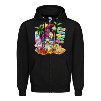 Black beach gnome Zipper Hoodie - texasbilliewilder