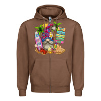 Chestnut beach gnome Zipper Hoodie - texasbilliewilder