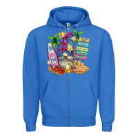 True Royal beach gnome Zipper Hoodie - texasbilliewilder